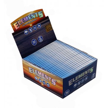 Elements King Size slim Papers Rolling Paper from Rice, 1 box (50 booklets) = 1 unit