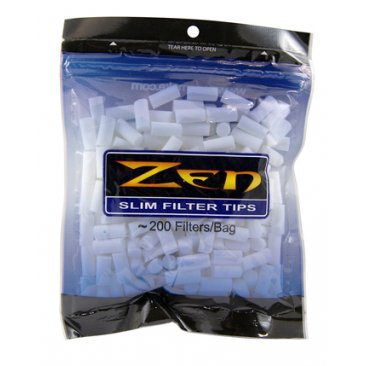 ZEN Premium Filter slim 6.5mm Filters Cigarette Filter, 10 Bags = 1 Unit