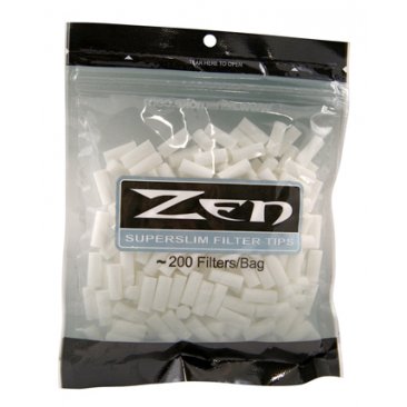 ZEN Premium Filter super slim 5.9mm Cigarette Filter, 10 Bags = 1 Unit