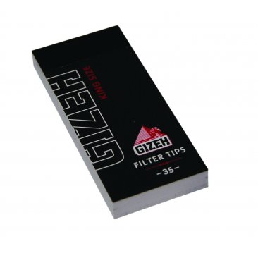 Gizeh Regular Black King Size Filtertips perforiert breit, 1 Boch (24 Heftchen) = 1 VE