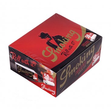 Smoking Deluxe Filter Tips 50er slim / medium perforated Filtertips, 1 box (50 booklets) = 1 unit
