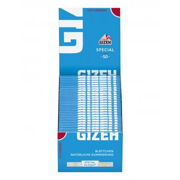 Gizeh Special blau Zigarettenpapier, 1 Box (50 Heftchen) = 1 VE