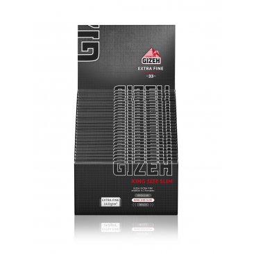 Gizeh Extra Fine King Size Slim Papers Magnetic Closure 50er Box, 1 box (50 booklets) = 1 unit