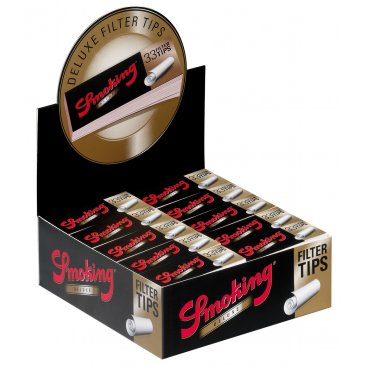 Smoking Deluxe filter tips Wide 33er perforated, 1 box (50 booklets) = 1 unit