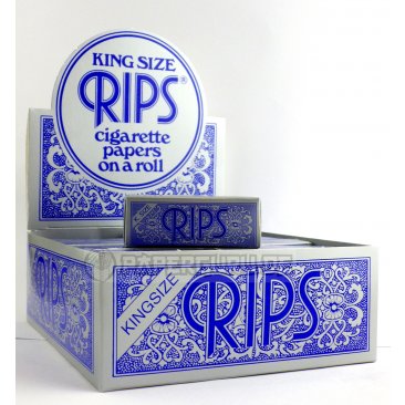 RIPS Blue Rolls 53 mm x 5 m Endless Papers King Size, 1 box (24 rolls) = 1 unit