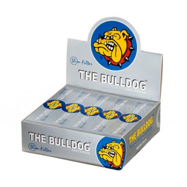 The Bulldog Silver breite Filter Tips King Size perforiert, 1 Box (50 Heftchen) = 1 VE