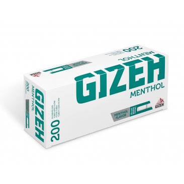 Gizeh Filterhülsen Menthol Zigarettenhülsen mit Mentholfilter, 1 Box = 1 VE