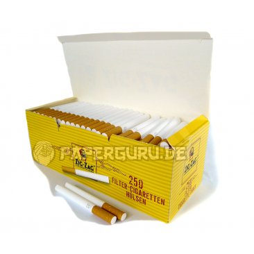 ZIG-ZAG Cigarette Tubes 83mm 250 per box, 4 boxes = 1 unit