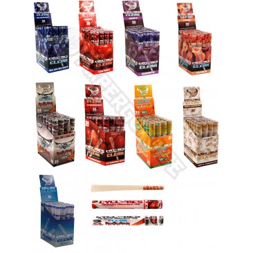 Cyclones CLEAR transparent pre-rolled Cones with Tip, 1 box = 1 unit