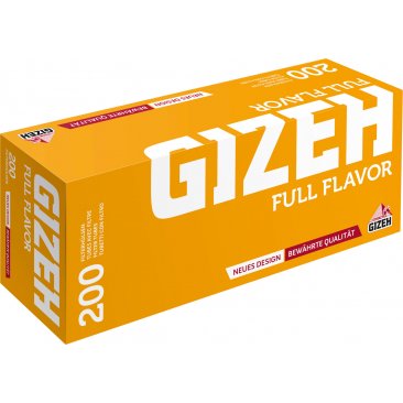 Gizeh Full Flavor Cigarette Tubes Box of 200, 5 boxes = 1 unit