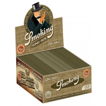 Smoking Organic Longpapers aus Bio Hanf King Size, 1 Box (50 Heftchen) = 1 VE