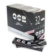 OCB Schwarz King Size Slim Blättchen + Filtertips integriert