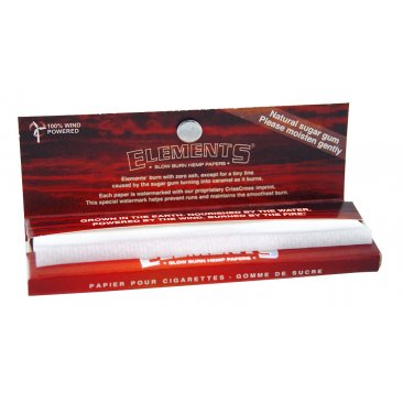 Elements Red 1 1/4 Cigarette Papers from Hemp