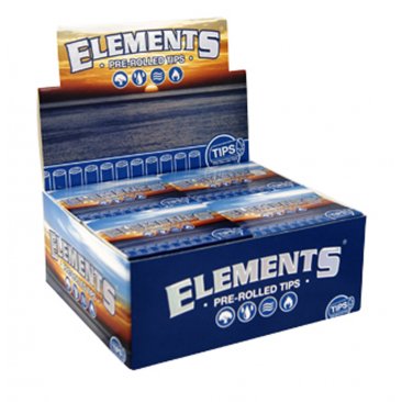 Elements Pre-rolled Tips chlorine-free, 1 box (20 packages) = 1 unit