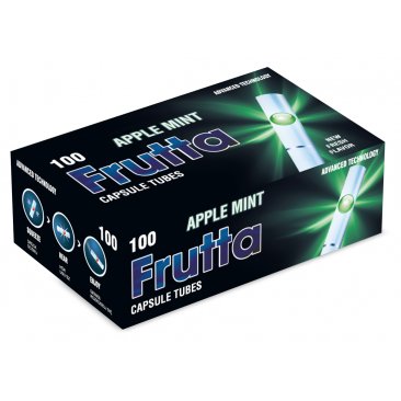 FRUTTA Apple Mint Click Tubes flavoured Filtertubes, 1 mastercase = 1 unit