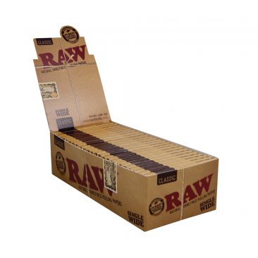 RAW Classic Papers Regular Size Double Window Booklets of 100, 1 box (25 booklets) = 1 unit