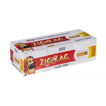 ZIG-ZAG Extra Cigarette Tubes 24mm long Filter 200s, 5 boxes = 1 unit