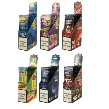 Juicy Jays Double flavoured Blunts new Flavours (EU Version), 1 box (25 packages) = 1 unit
