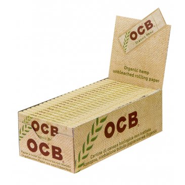 OCB Organic Hemp Regular kurze Bio-Hanf Blättchen 50er Heftchen, 1 Box (50 Heftchen) = 1 VE