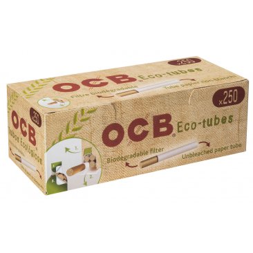 OCB Eco-Tubes Filterhülsen ungebleicht biologisch abbaubar, 4 Boxen = 1 VE