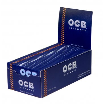 OCB Ultimate Regular Blättchen kurz ultradünn 50 Blatt/Heftchen, 1 Box (50 Heftchen) = 1 VE