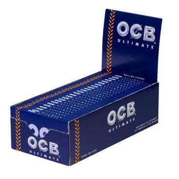 OCB Ultimate Regular Blättchen kurz ultradünn 100 Blatt/Heftchen, 1 Box (25 Heftchen) = 1 VE