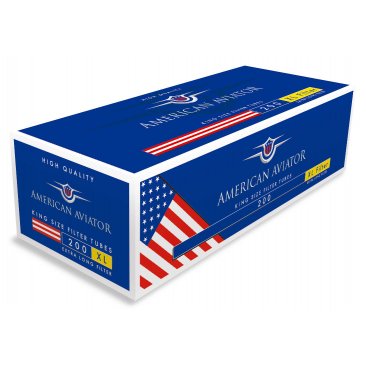 American Aviator Cigarette Tubes XL Filter, 5 boxes = 1 unit