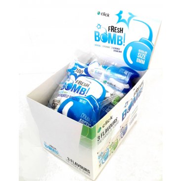 Fresh Bomb Regular Click Filters Extremely Strong Mint 8mm, 1 display (10 bags) = 1 unit