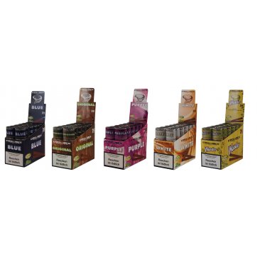 Cyclones King Size Cones five Flavours pre-rolled flavoured, 1 box (12 packages) = 1 unit