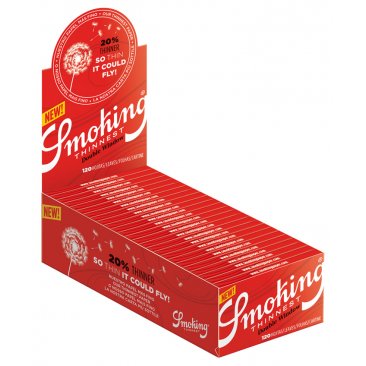 Smoking Thinnest Double Window Smoking Papers, 1 box (25 booklets) = 1 unit