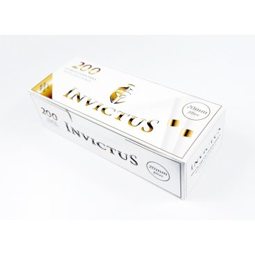 Invictus Tubes with golden Ring, 20mm Filter, 200 per Box, 5 boxes = 1 unit