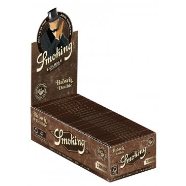 Smoking Brown Double Window, unbleached Papers, 1 box (25 booklets) = 1 unit