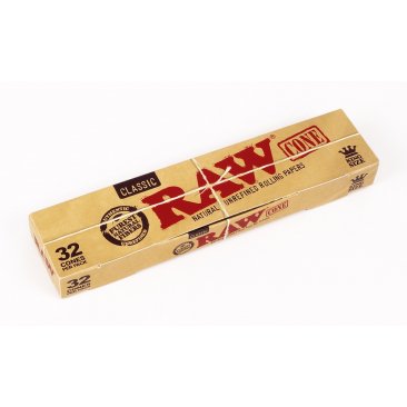 RAW Classic Cones King Size, 32 Cones pro Packung, 5 Packungen = 1 VE