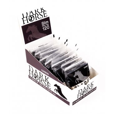 Dark Horse Slim Filter Tips Carbon, Cigarettefilters with activated Charcoal, 1 box (10 bags) = 1 unit