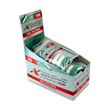 XTREME XTRA XXL Menthol Filter, Slim & Long, 6 x 22 mm, 1 Box (20 Beutel) = 1 VE