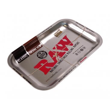 RAW Steel Tray SMALL, Rolling-Tray made of Metal, 1 tray = 1 unit