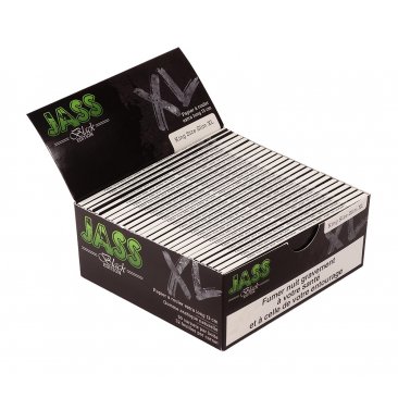 JASS Black Edition King Size Slim XL, extra-long 13 cm Papers, 1 box (50 booklets) = 1 unit