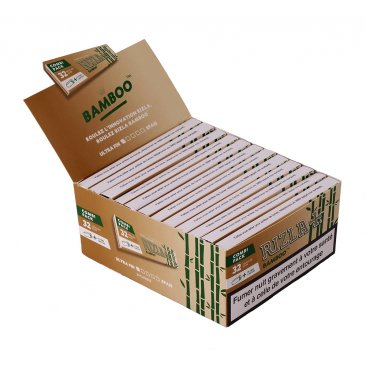 RIZLA Bamboo Combi Package, King Size Papers Bamboo Fibers + Tips, 1 box (24 booklets) = 1 unit