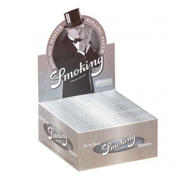 Smoking Master King Size Ultraslim Blättchen aus Flachs, 1 Box (50 Heftchen) = 1 VE