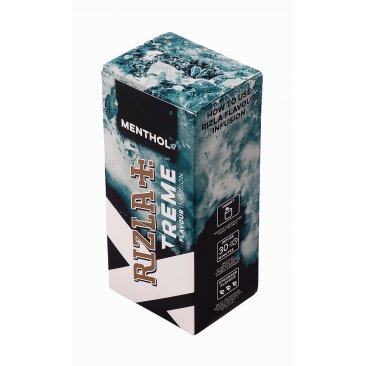 RIZLA flavor cards Menthol XTreme, for flavoring cigarettes, 1 box (25 cards) = 1 unit