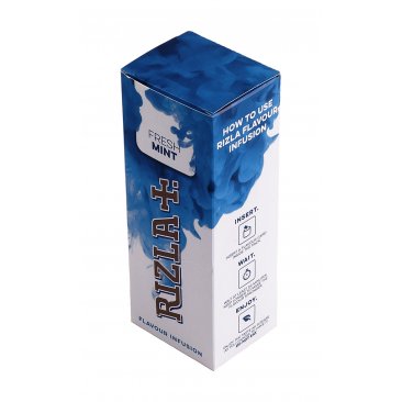 RIZLA flavor cards Fresh Mint, for flavoring cigarettes, 1 box (25 cards) = 1 unit