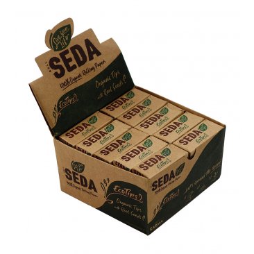 SEDA ECO tips with amaranth seeds, 100% organic, 1 box (50 booklets) = 1 unit
