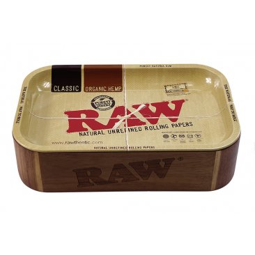 RAW cache box, wooden box with metal rolling tray, 1 box = 1 unit