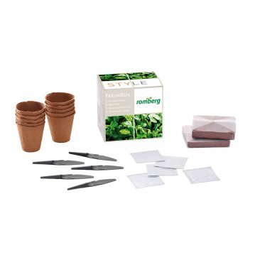 Romberg Fresh Box Anzucht-Set "Kräuter", 5 verschiedene Gartenkräuter (1 Stück = 1 VE)