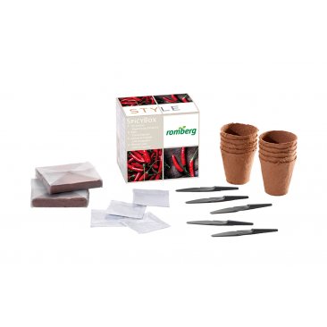 Romberg Spicy Box Cultivation Set "Chili & Paprika", seeds for 2x chilli + paprika each (1 piece = 1 unit)