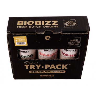 Biobizz Try Pack Indoor, 3x fertilizer in sample size, 250ml each (1 piece = 1 unit)