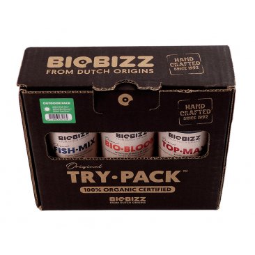 Biobizz Try Pack Outdoor, 3x fertilizer in sample size, 250ml each (1 piece = 1 unit)