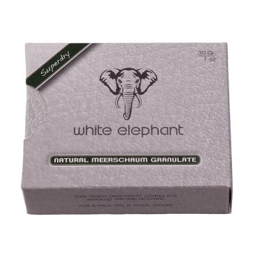 White Elephant Natural Meerschaum Granulate 1 package (30 grams), 10 packages = 1 unit
