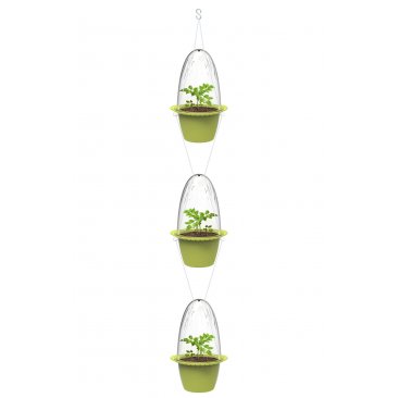 Romberg Vertikale Mini-Pflanztöpfe, 3 Stück, mit Hängevorrichtung (= 1 VE)