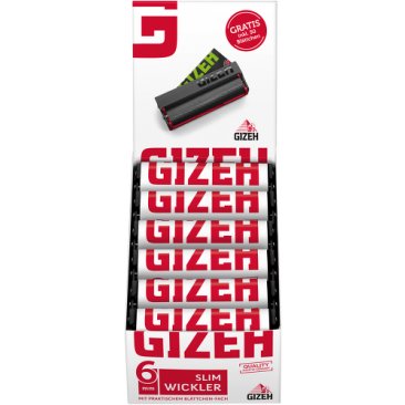 GIZEH Slim roller, for filters with 6 mm diameter, 1 display (12 pieces) = 1 unit